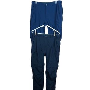 🍄3/50$🍄 COLUMBIA Omni-Dry convertible cargo pants/shorts Lot Of 2 Size 34